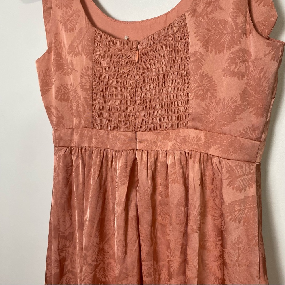 NWT Gimmicks x Rustic Bones Floral Jacquard Maxi Dress Coral sz Small - Picture 13 of 13